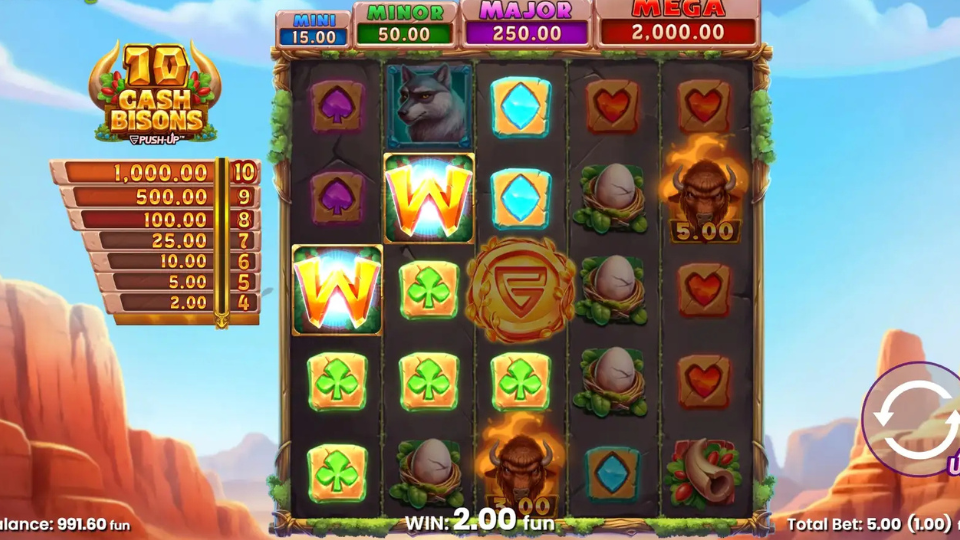 10 cash bisons 2